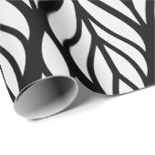 Weiße Leaf-Muster anpassen Geschenkpapier (Rolleneckpunkt)