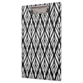 Weiße Leaf-Muster anpassen Klemmbrett (Links)