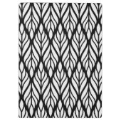 Weiße Leaf-Muster anpassen Klemmbrett (Rückseite)