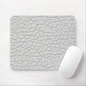 Weiße Lederoptik-Muster Mousepad (Mit Mouse)