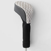 Weiße Ledertaschen-Quilttextur-Hintergrund Golf Headcover (angewinkelt)