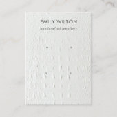 WEISSE LEDERTEXTURE 2 STUDIERENDE EREIGNISANZEIGE VISITENKARTE (Vorderseite)