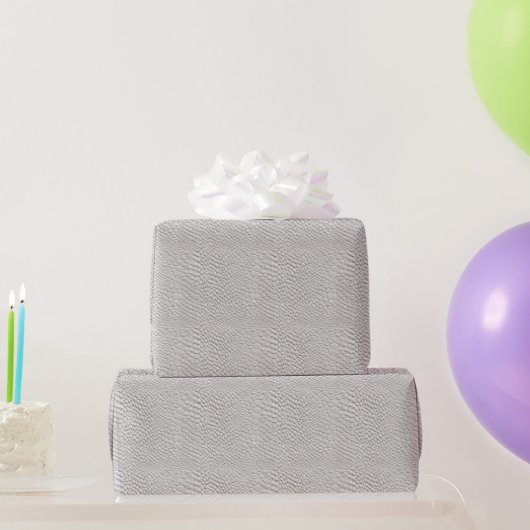 Weiße Ledertxtur Geschenkpapier (Partygeschenke)