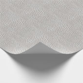 Weiße Ledertxtur Geschenkpapier (Ecke)