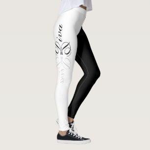 Weiße Leggings