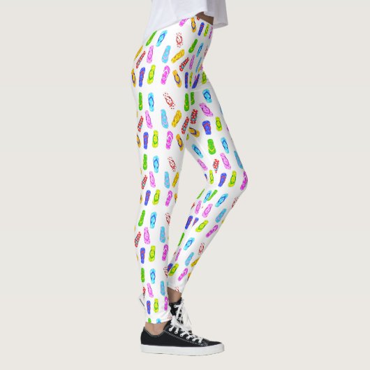 Weiße Leggings gedreht Flop Muster (Rechts)