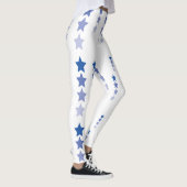 Weiße Leggings mit blauen Sternen (Rechts)