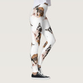 Weiße Leggings mit Chihuahua-Foto (Rechts)
