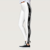 Weiße Leggings, Yogahose, Aktivbekleidung Leggings (Links)