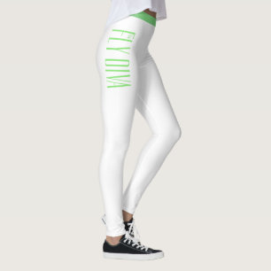 Weiße Leggings, Yogahose, Aktivbekleidung Leggings