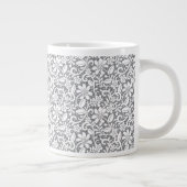 Weiße Leine 1 Jumbo-Tasse (Rechts)