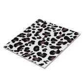 Weiße Leoparden, Tierpelzprint, Wildkatzen Fliese (Seite)