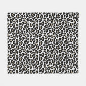 Weiße Leopardenhaut, Wilde Katze Fleecedecke (Vorderseite (Horizontal))