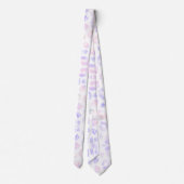 Weiße Leopardenmuster Krawatte (Rückseite)