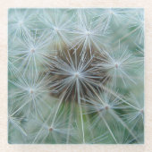 Weiße Leuchte Glasuntersetzer (Vorderseite)