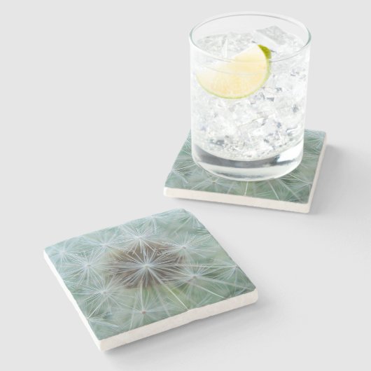 Weiße Leuchte Steinuntersetzer (Seitenansicht)