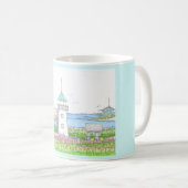 Weiße Leuchtturm-Tasse Kaffeetasse (VorderseiteRechts)