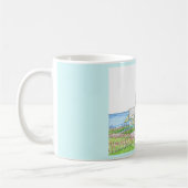 Weiße Leuchtturm-Tasse Kaffeetasse (Links)