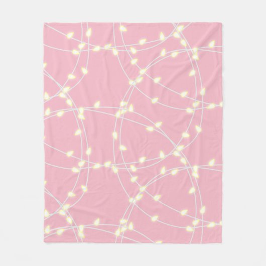 Weiße Lichter Fleecedecke (Vorderseite)