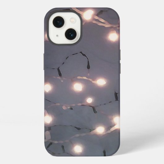 Weiße Lichter iPhone Hülle (Rückseite)