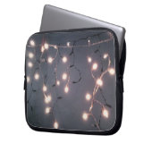 Weiße Lichter Laptopschutzhülle (Vorderseite Links)