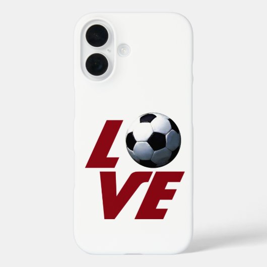 Weiße Liebe Fußball - Lateinamerikanischer Fußball Case-Mate iPhone Hülle (Rückseite)