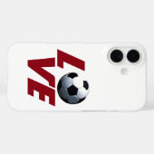 Weiße Liebe Fußball - Lateinamerikanischer Fußball Case-Mate iPhone Hülle (Rückseite (Horizontal))