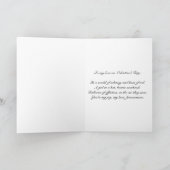 Weiße Liebe Karte (Innenseite)