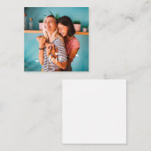 Weiße Liebe mit Herzvalentine Mitteilungskarte (Vorne/Hinten)