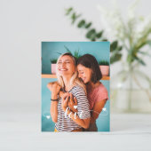 Weiße Liebe mit Herzvalentine Postkarte (Stehend Vorderseite)