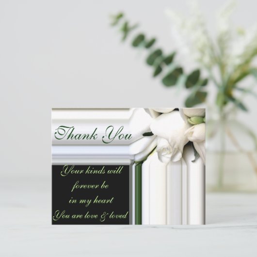 Weiße Liebe_ Postkarte (Stehend Vorderseite)