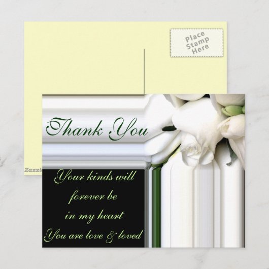 Weiße Liebe_ Postkarte (Vorne/Hinten)