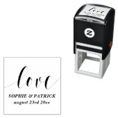 Weiße Liebe Save the Date Permastempel (Beispiel)