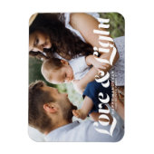 Weiße Liebe und Foto für leichte Typografie Hanukk Magnet (Vertikal)