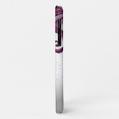 WEISSE LILA BERRIEN UND BLUMENWIRBEL MONOGRAM Case-Mate iPhone HÜLLE (Hinten/Links)