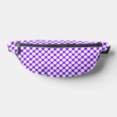 Weiße lila Punkte Bauchtasche (Ablage )