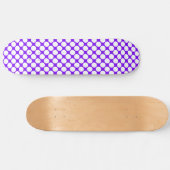 Weiße lila Punkte Skateboard (Horizontal)