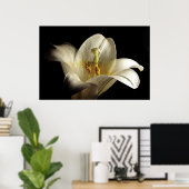 Weiße Lilie 2 Poster (Heimbüro)