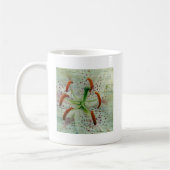 Weiße Lilie auf dem Bauernmarkt Kaffeetasse (Links)