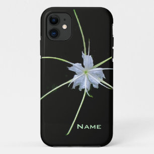Weiße Lilie auf schwarzer iPhone-Hülle Case-Mate iPhone Hülle