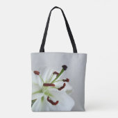 Weiße Lilie. Blume.Lendenkissen Tasche (Rückseite)