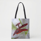 Weiße Lilie, Blume. Tasche (Vorderseite)