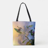 Weiße Lilie, Blume. Tasche (Rückseite)