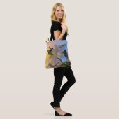 Weiße Lilie, Blume. Tasche (Am Model)