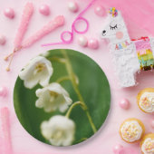 Weiße Lilie des Tals (Convallaria majalis) Pappteller (Party)