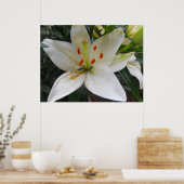 Weiße Lilie Poster (Küche)
