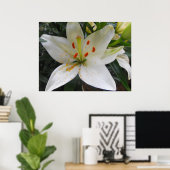 Weiße Lilie Poster (Heimbüro)