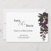 Weiße Lilie und florale Hochzeit retten das Datum Save The Date (Vorderseite)