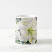 Weiße Lilien 2008 Kaffeetasse (Mittel)