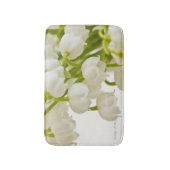 Weiße Lilien Badematte (Vorderseite Vertikal)